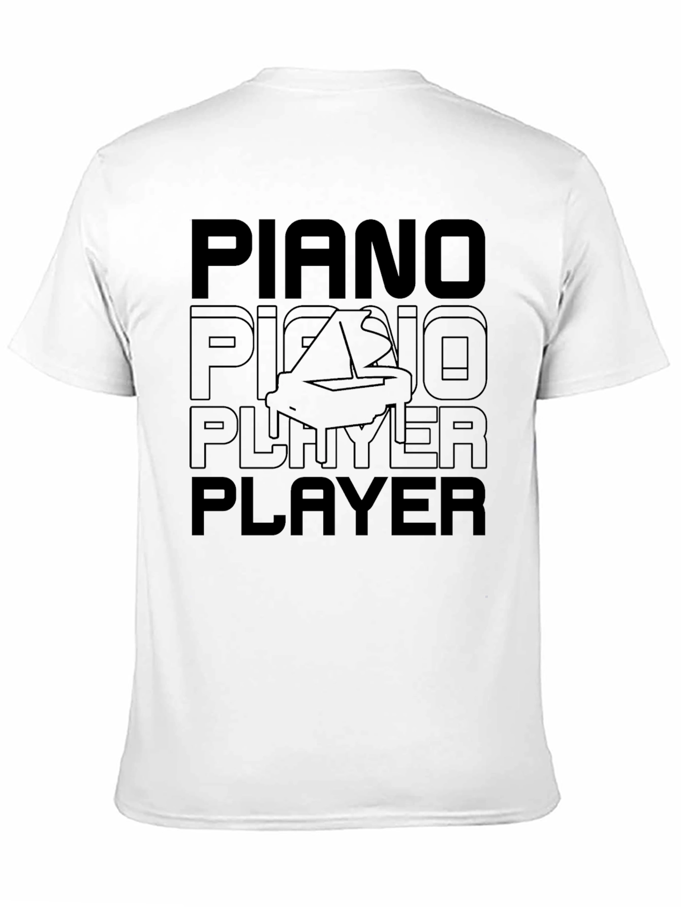 Piano Player Black T-Shirt