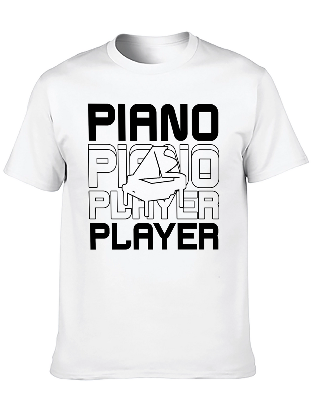 Piano Player Black T-Shirt