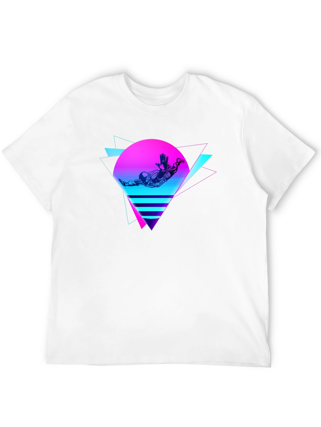Retro Space T-Shirt: 80s Style Design