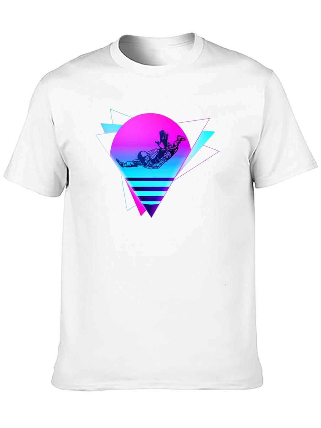 Retro Space T-Shirt: 80s Style Design