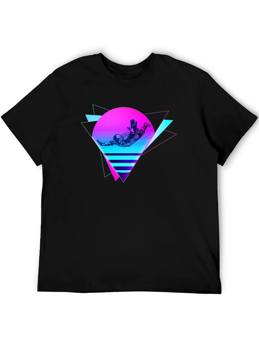 Retro Space T-Shirt: 80s Style Design