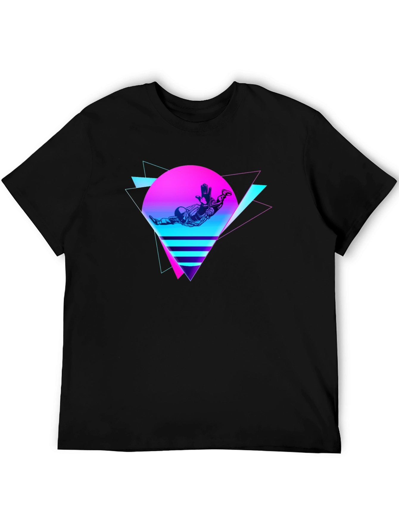 Retro Space T-Shirt: 80s Style Design