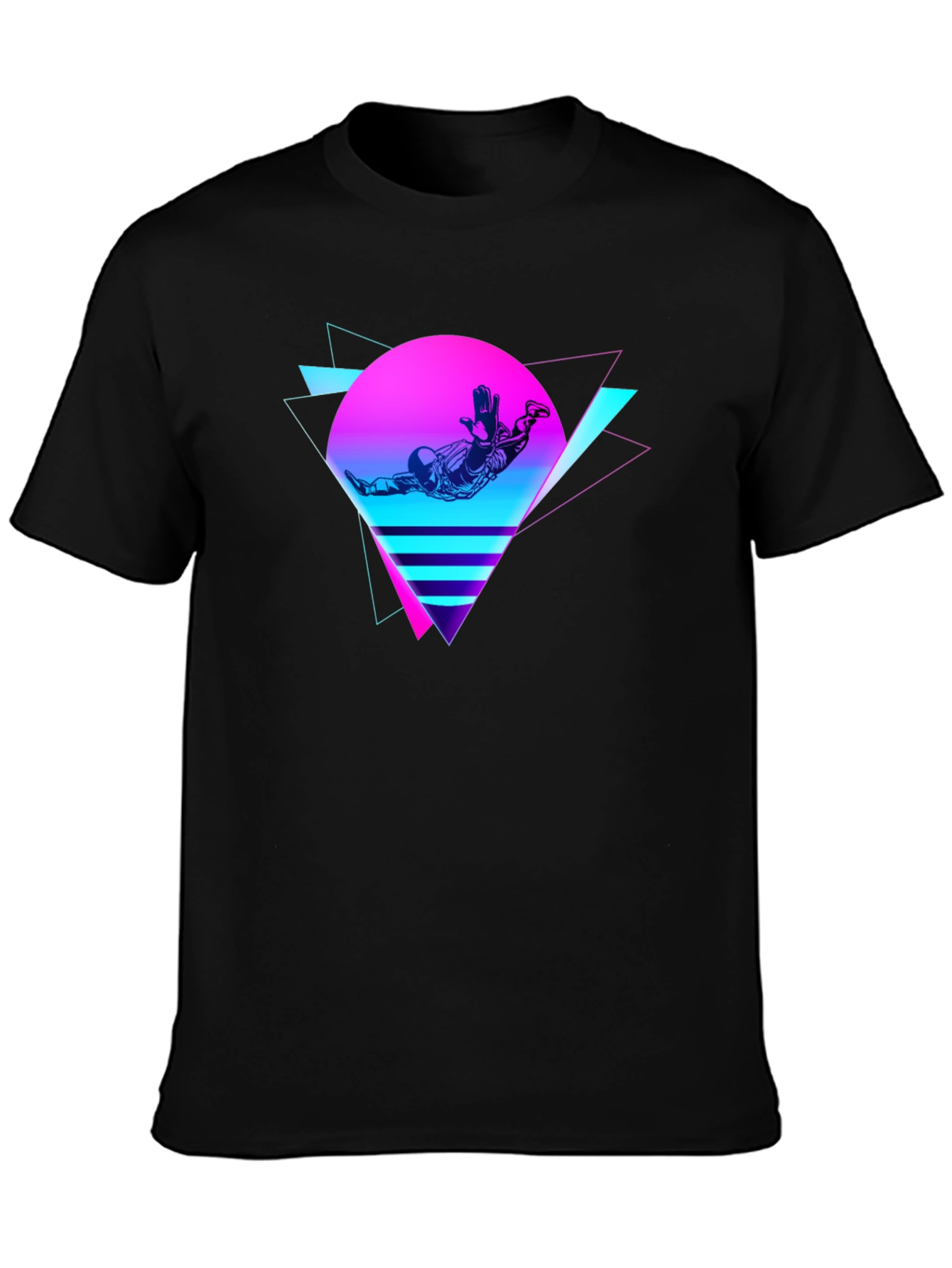Retro Space T-Shirt: 80s Style Design