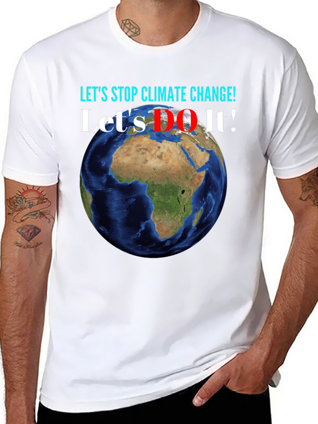 Climate Change Awareness Earth Graphic T-Shirt