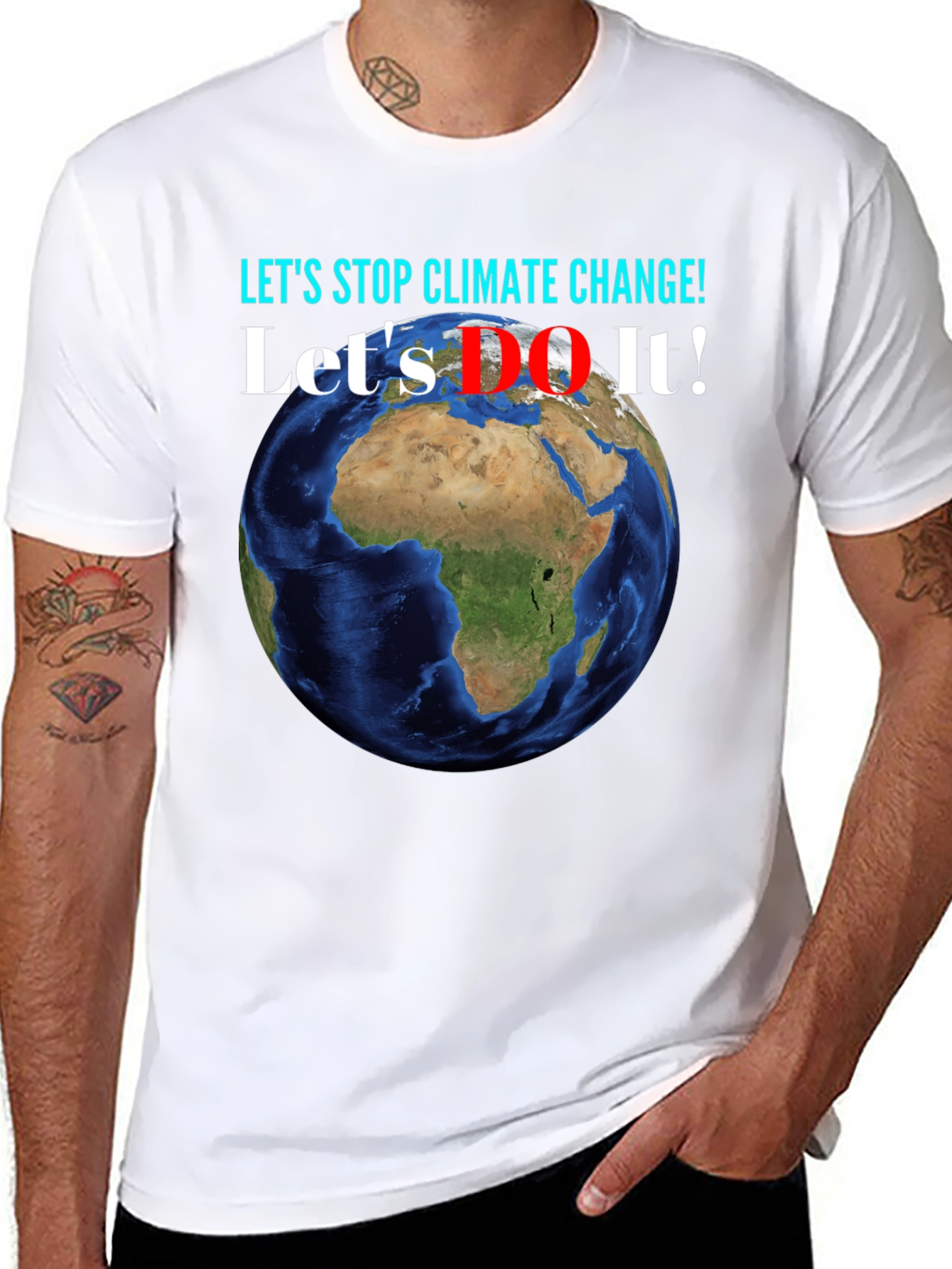 Climate Change Awareness Earth Graphic T-Shirt
