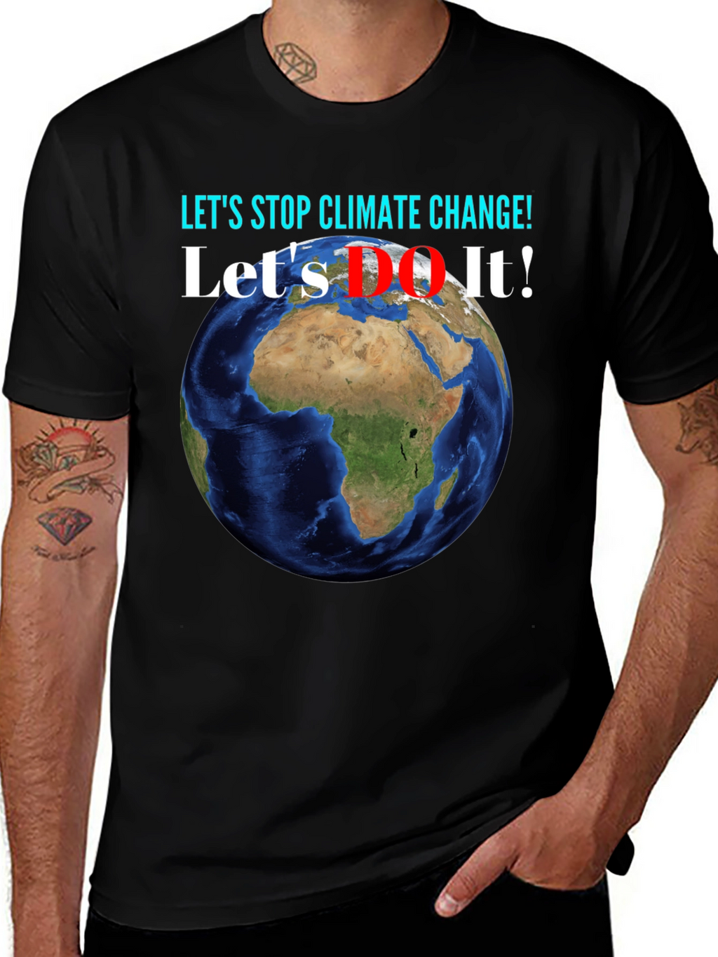 Climate Change Awareness Earth Graphic T-Shirt