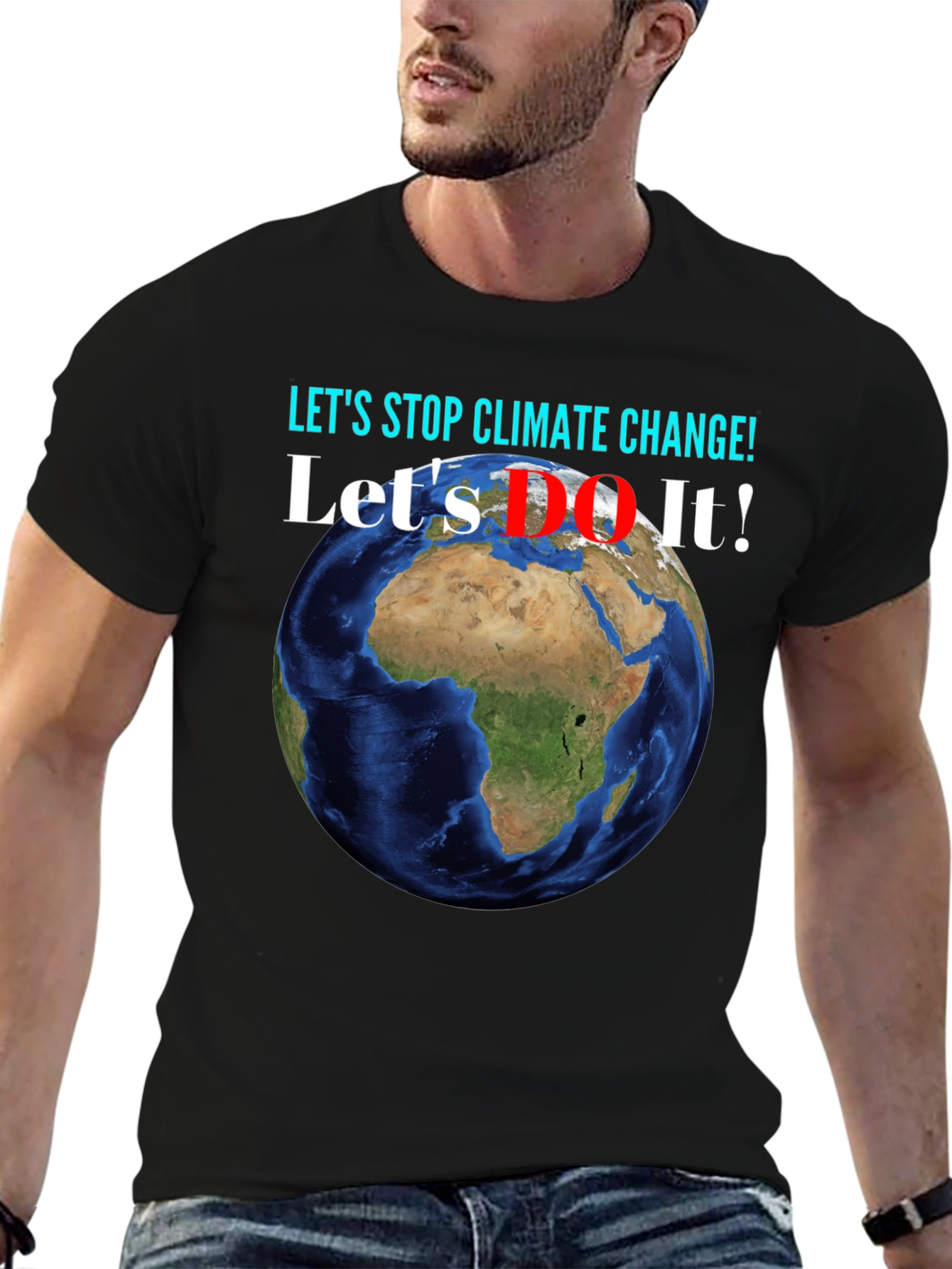 Climate Change Awareness Earth Graphic T-Shirt