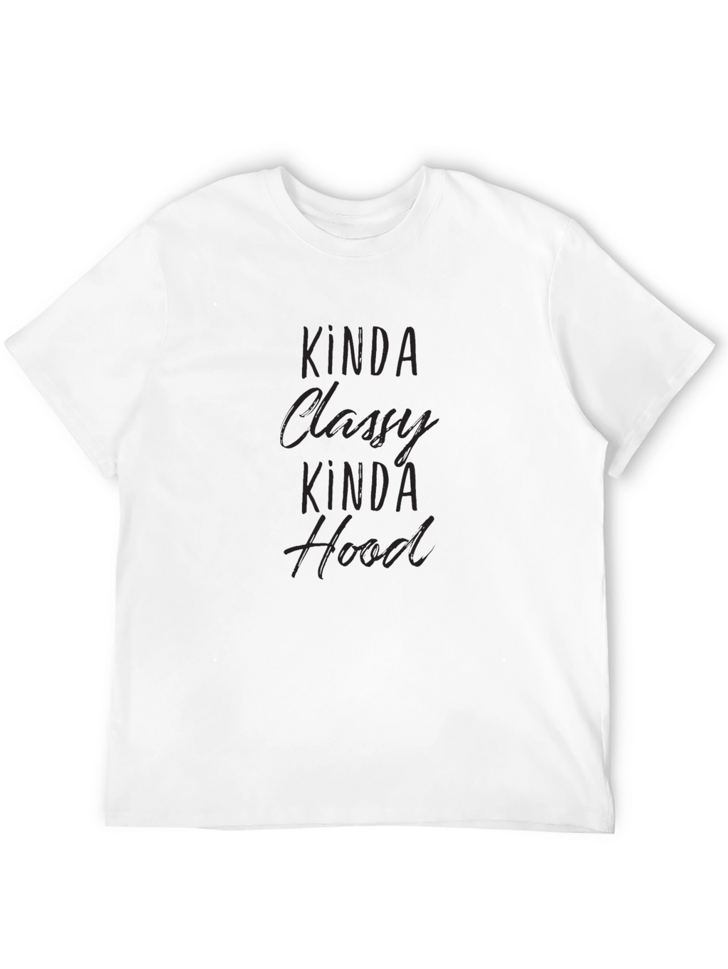 Kinda Classy Kinda Hood Black Graphic Tee