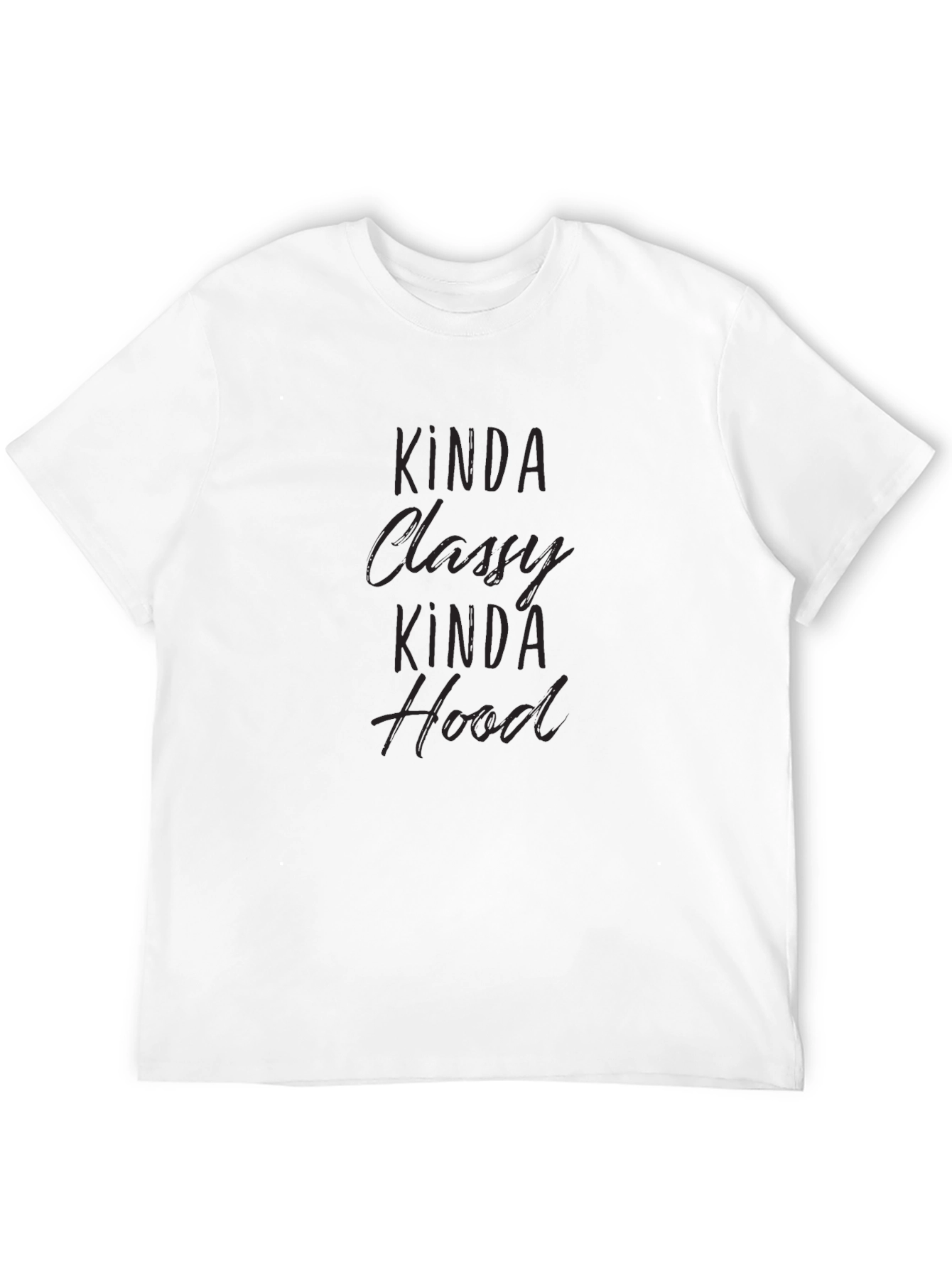 Kinda Classy Kinda Hood Black Graphic Tee