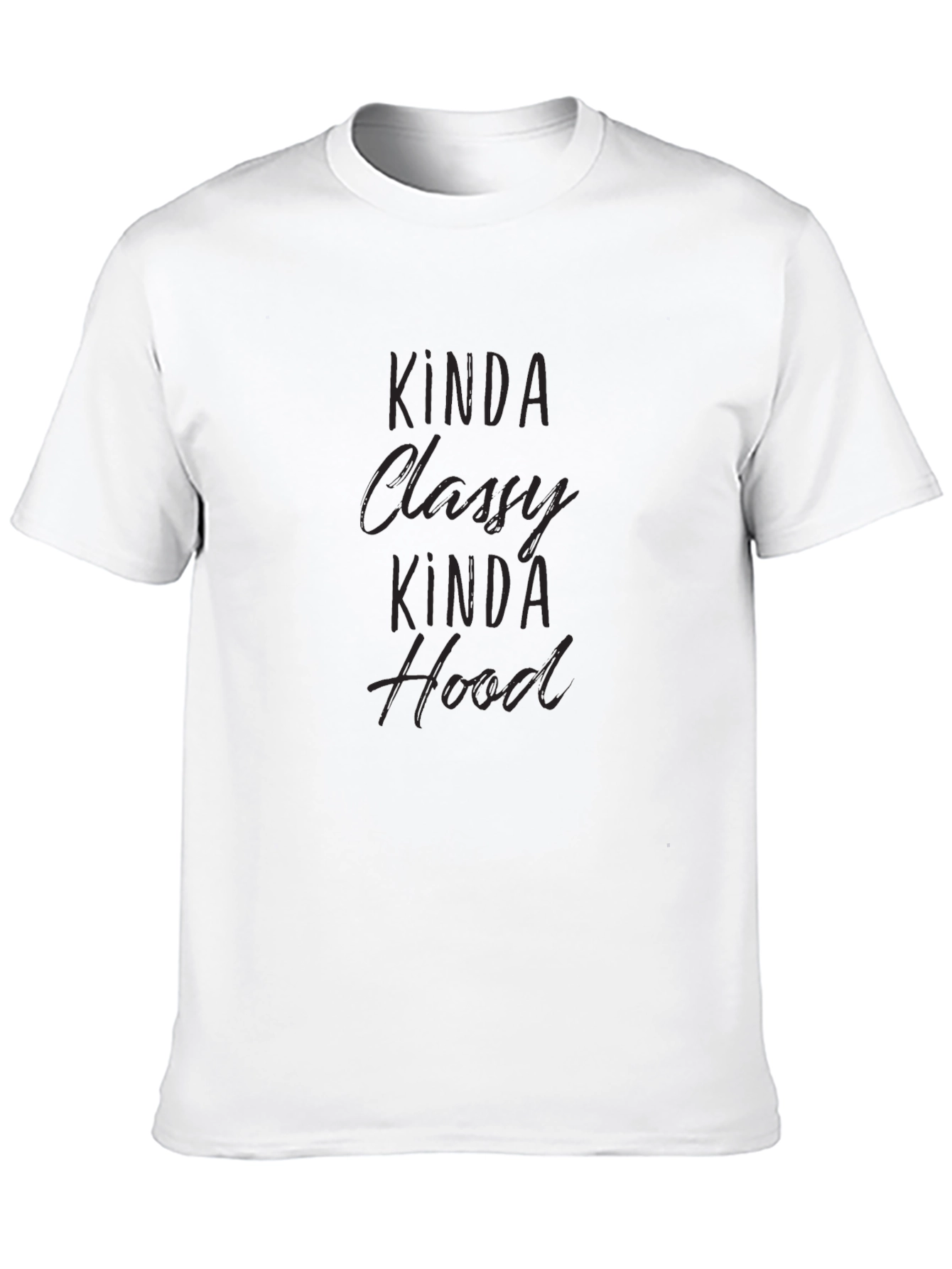 Kinda Classy Kinda Hood Black Graphic Tee