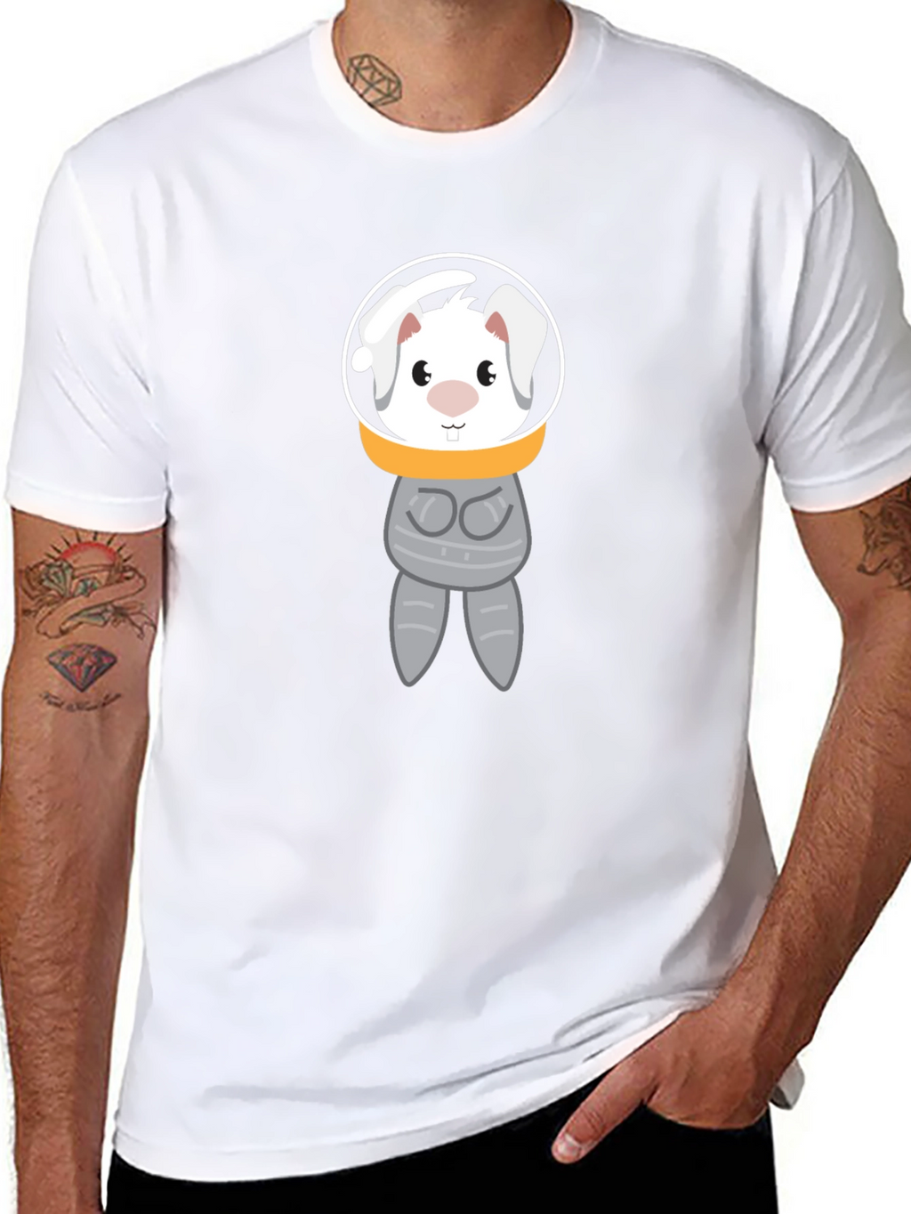 Astronaut Bunny Graphic T-Shirt