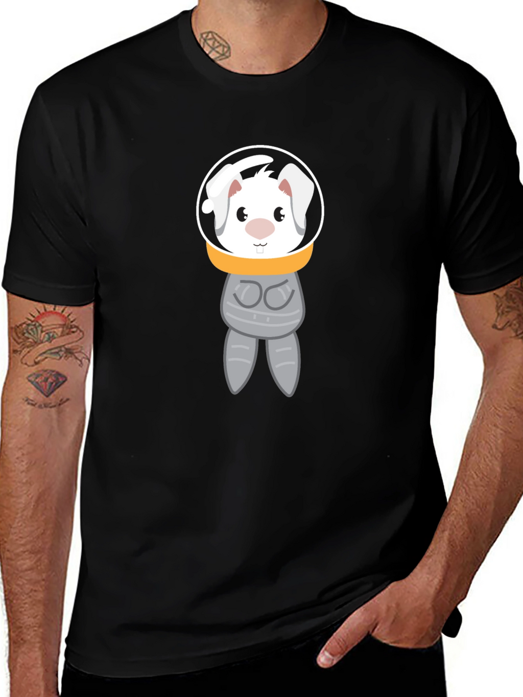 Astronaut Bunny Graphic T-Shirt