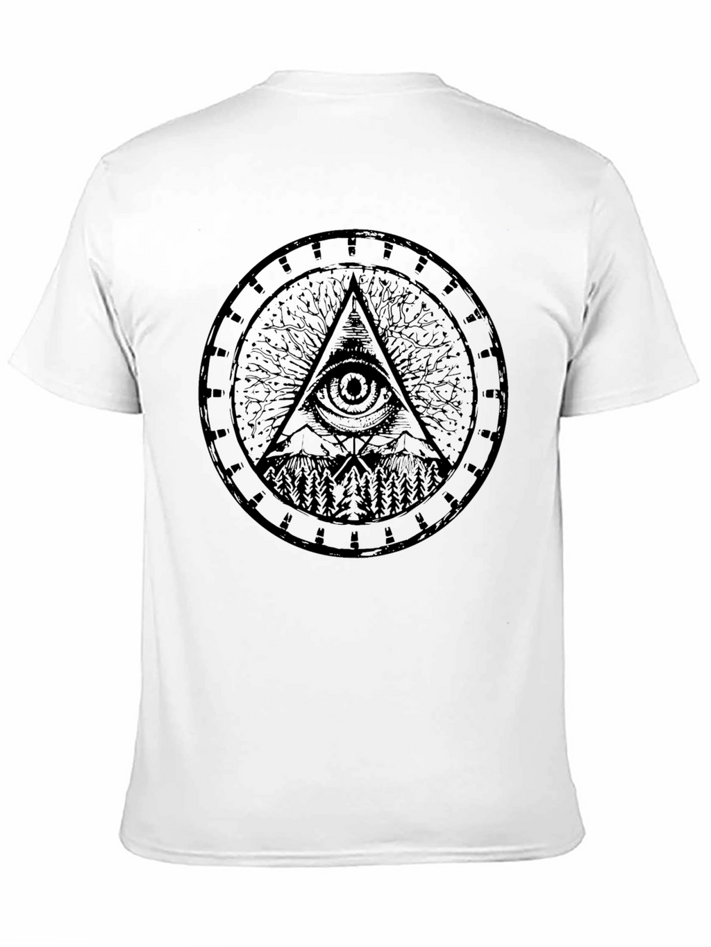 All Seeing Eye Pyramid Graphic T-Shirt