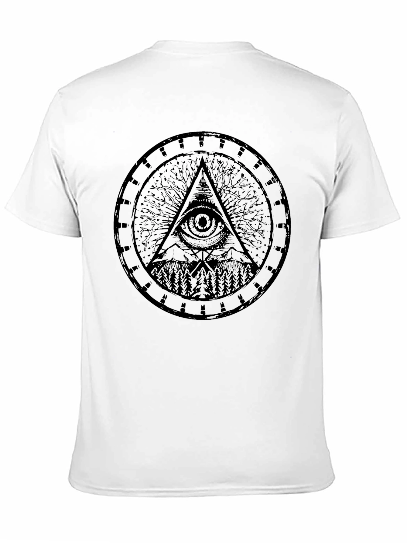 All Seeing Eye Pyramid Graphic T-Shirt
