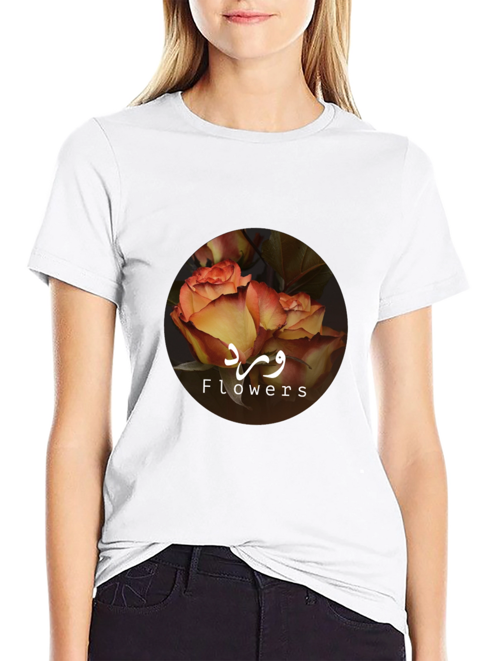 Floral Rose Graphic Tee - Stylish Unisex T-Shirt