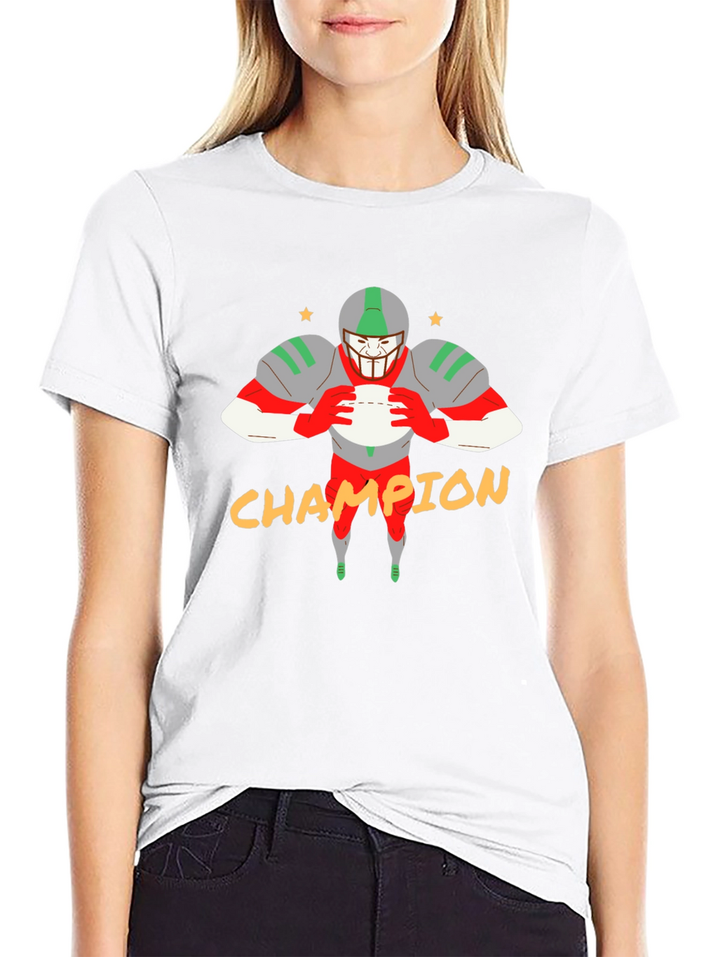 Champion Football Graphic Tee - Black