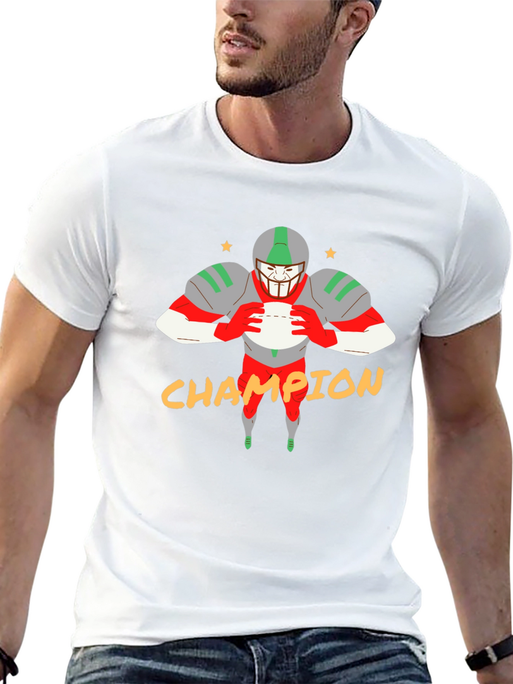 Champion Football Graphic Tee - Black
