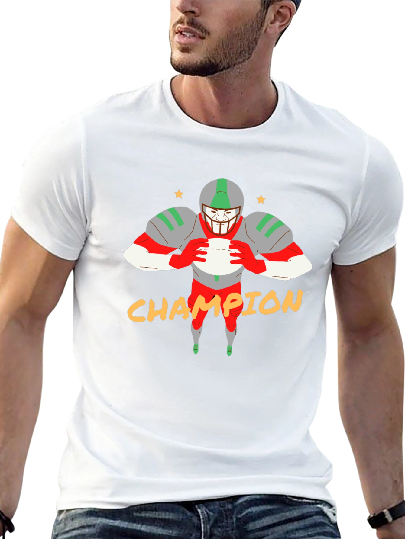 Champion Football Graphic Tee - Black