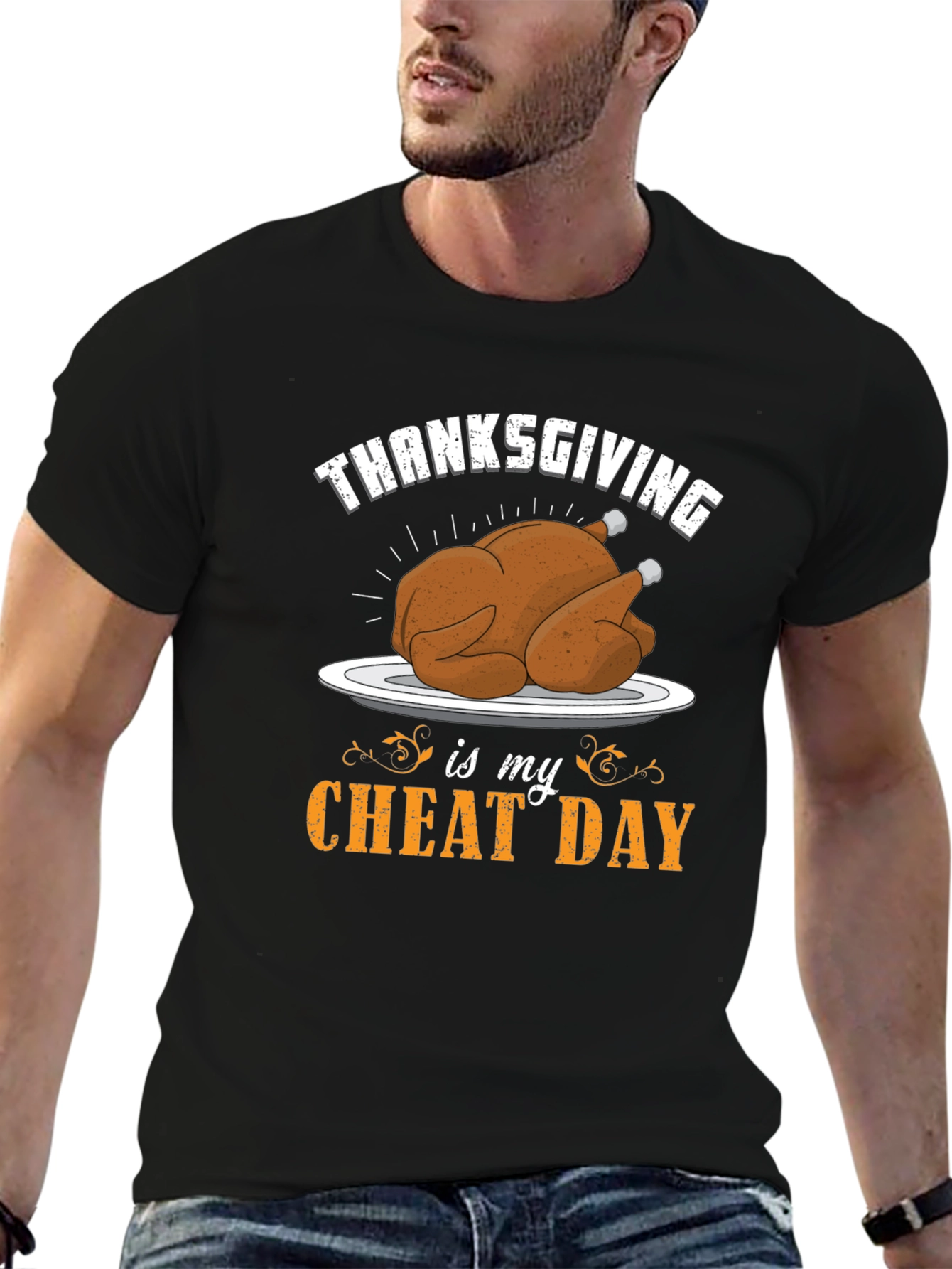 Thanksgiving Cheat Day Graphic T-Shirt