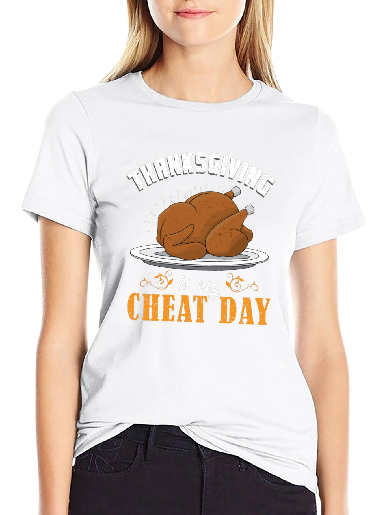 Thanksgiving Cheat Day Graphic T-Shirt