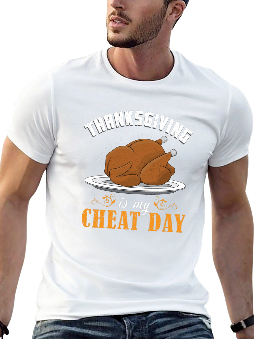 Thanksgiving Cheat Day Graphic T-Shirt