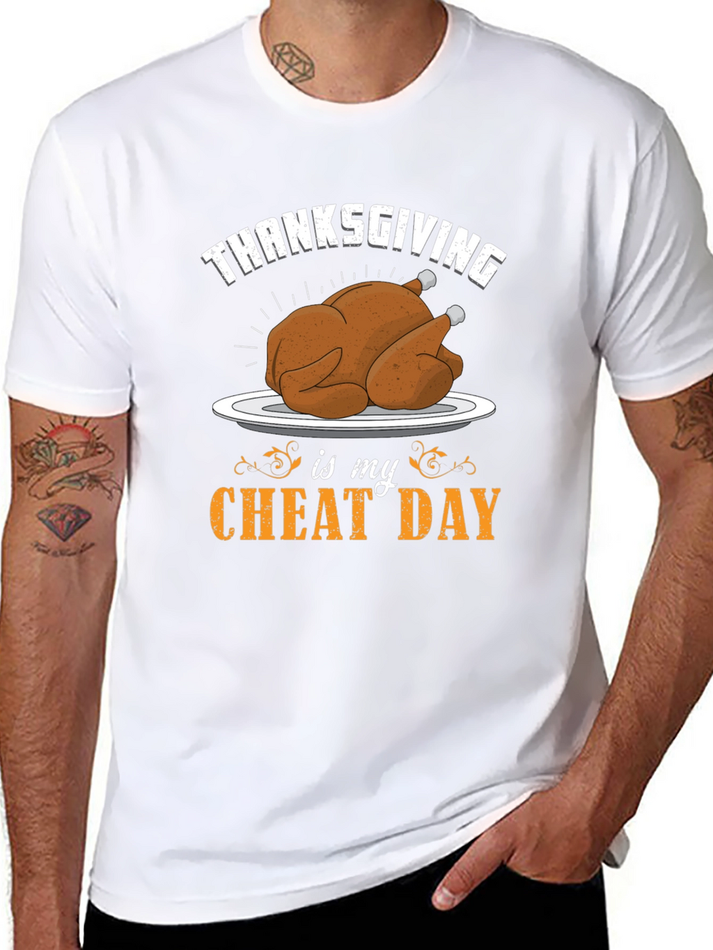 Thanksgiving Cheat Day Graphic T-Shirt