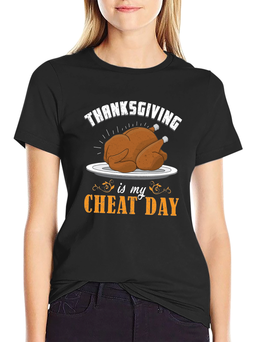 Thanksgiving Cheat Day Graphic T-Shirt