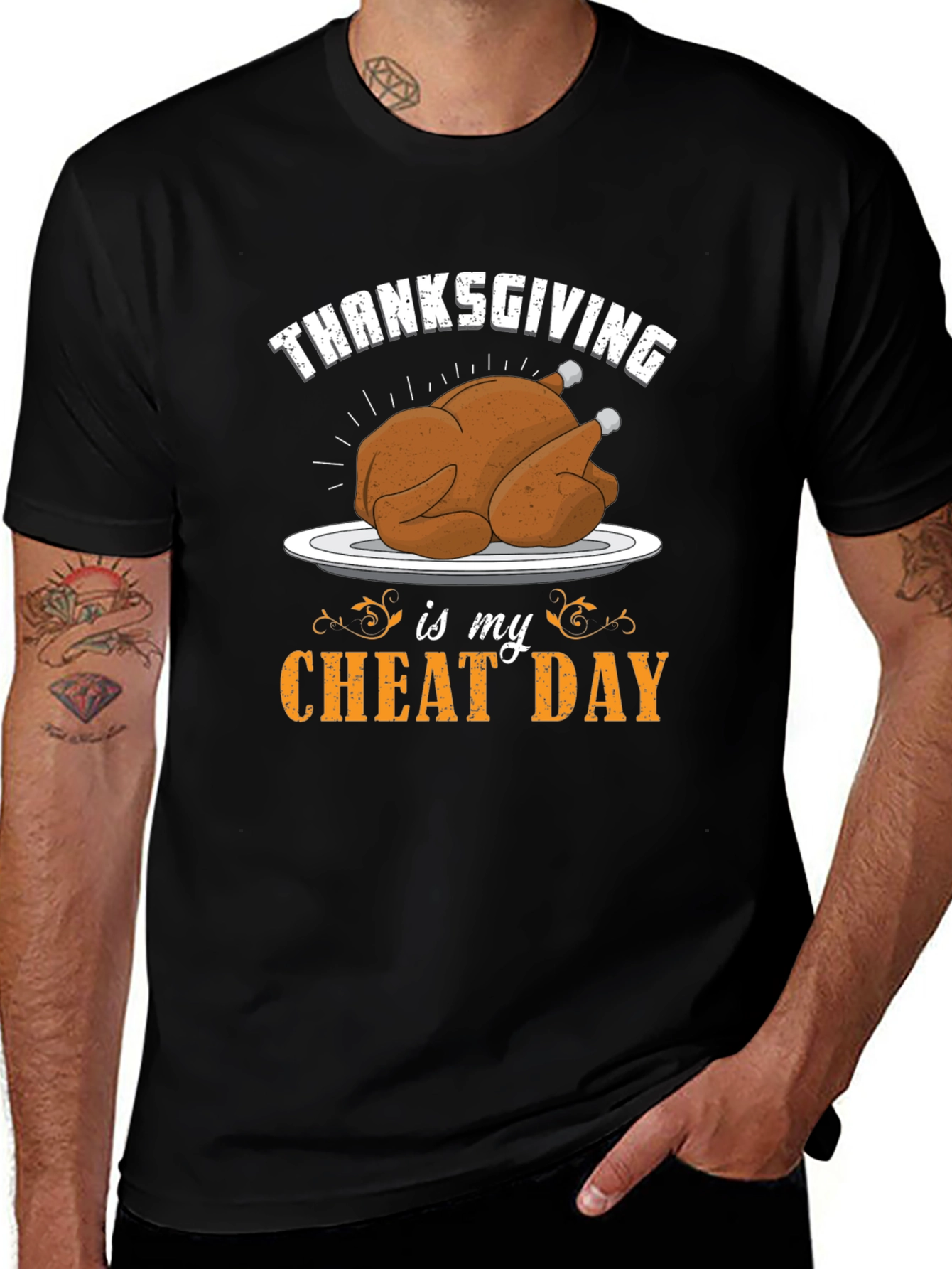 Thanksgiving Cheat Day Graphic T-Shirt