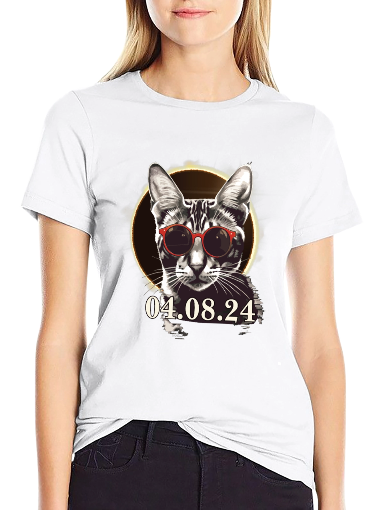 Cool Cat Eclipse 2024 T-Shirt
