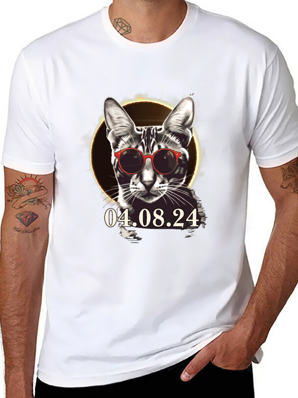 Cool Cat Eclipse 2024 T-Shirt