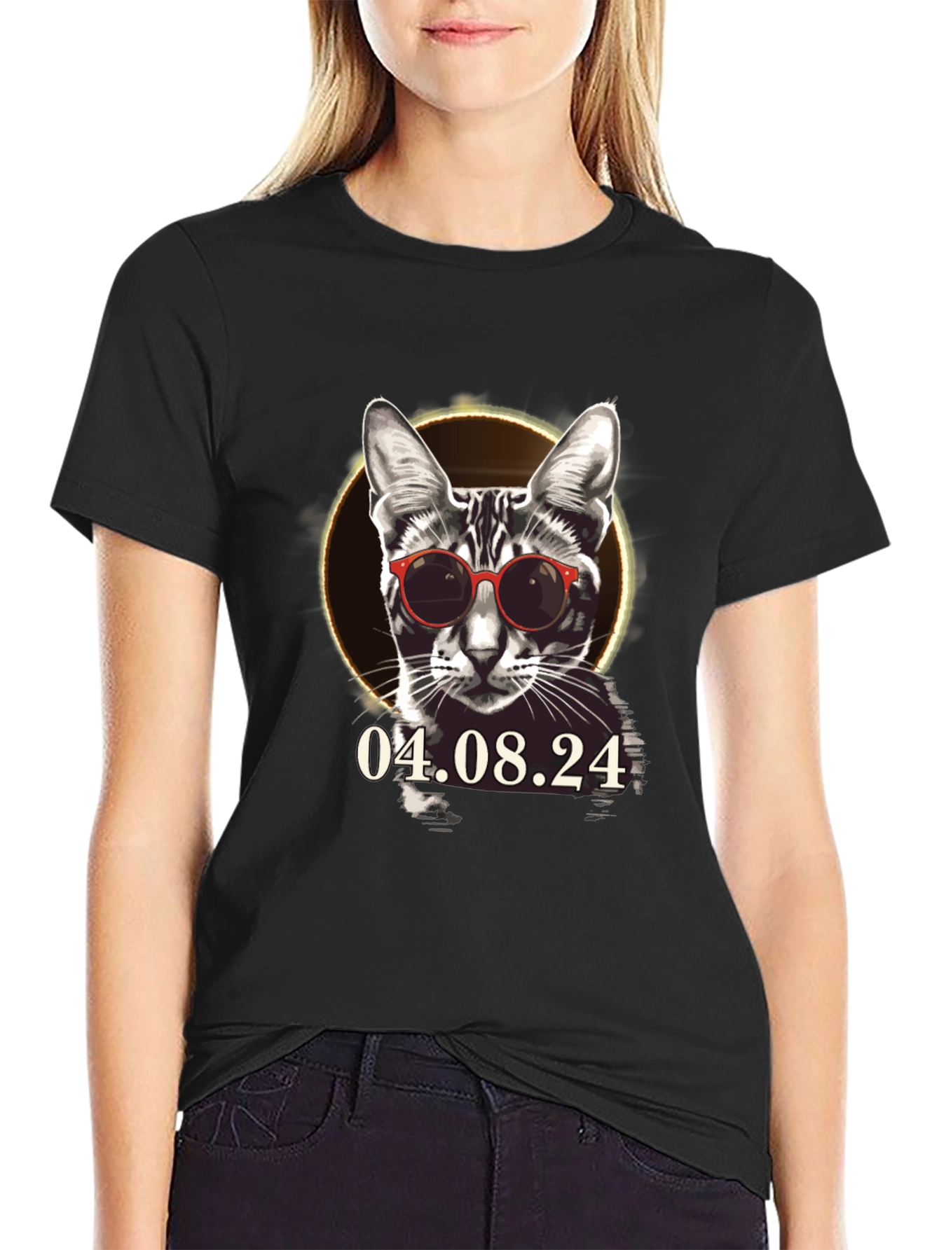 Cool Cat Eclipse 2024 T-Shirt