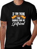Cute Girlfriend Black Graphic Tee