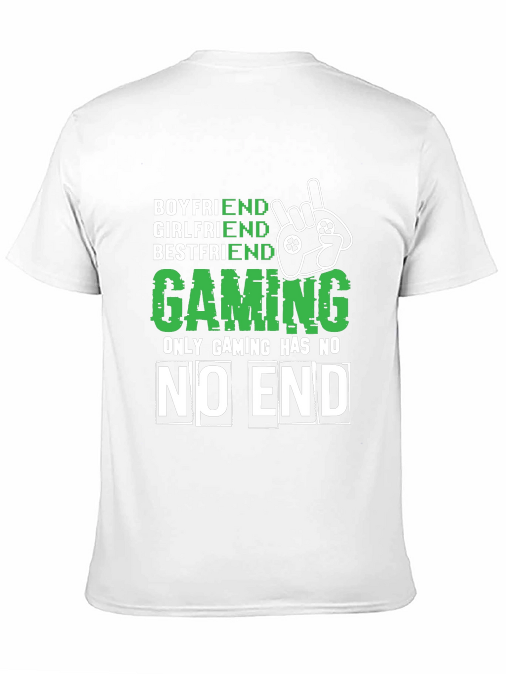 Gamer Tee: Boyfriend Girlfriend Bestfriend Gaming No End