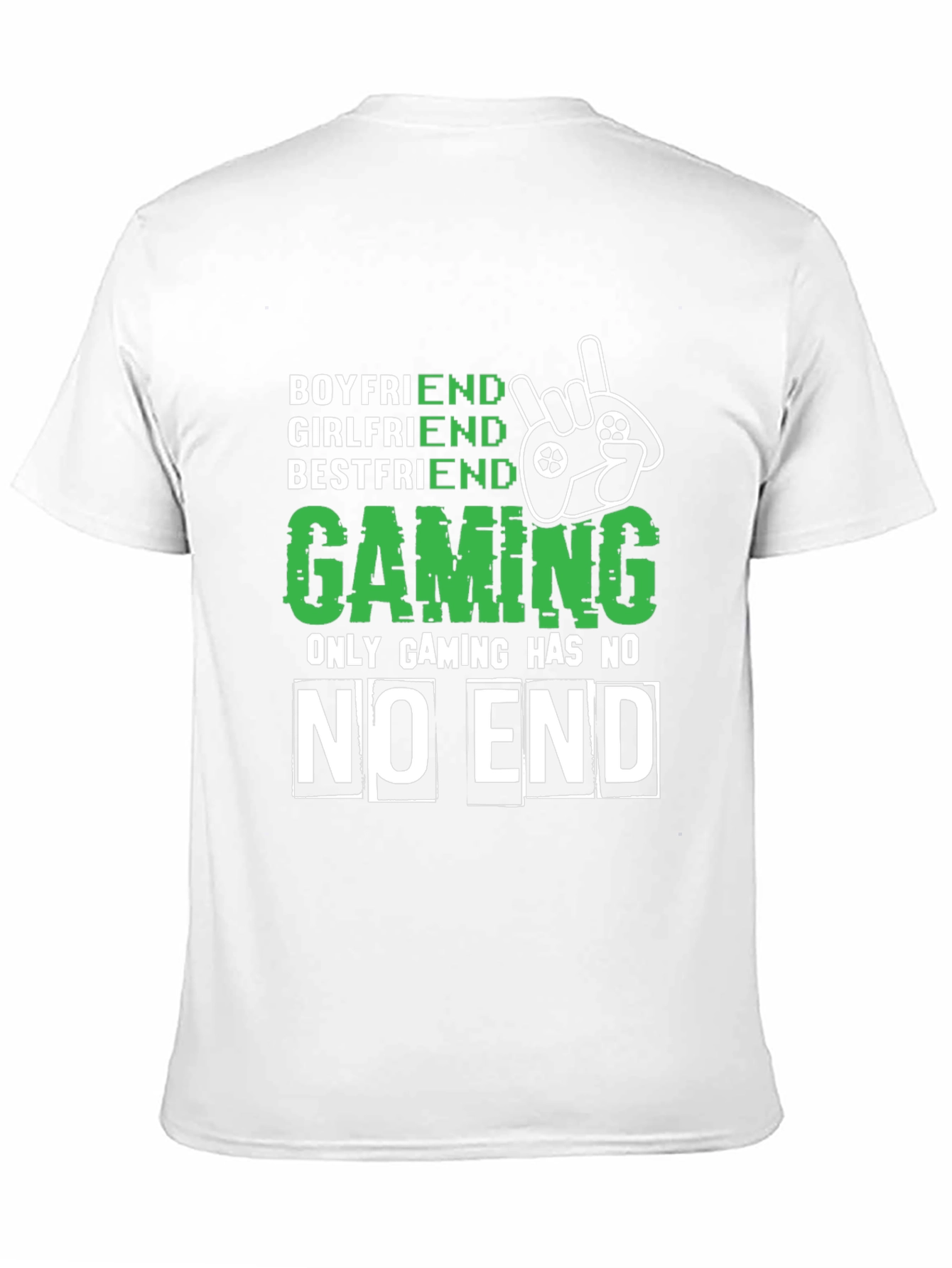 Gamer Tee: Boyfriend Girlfriend Bestfriend Gaming No End