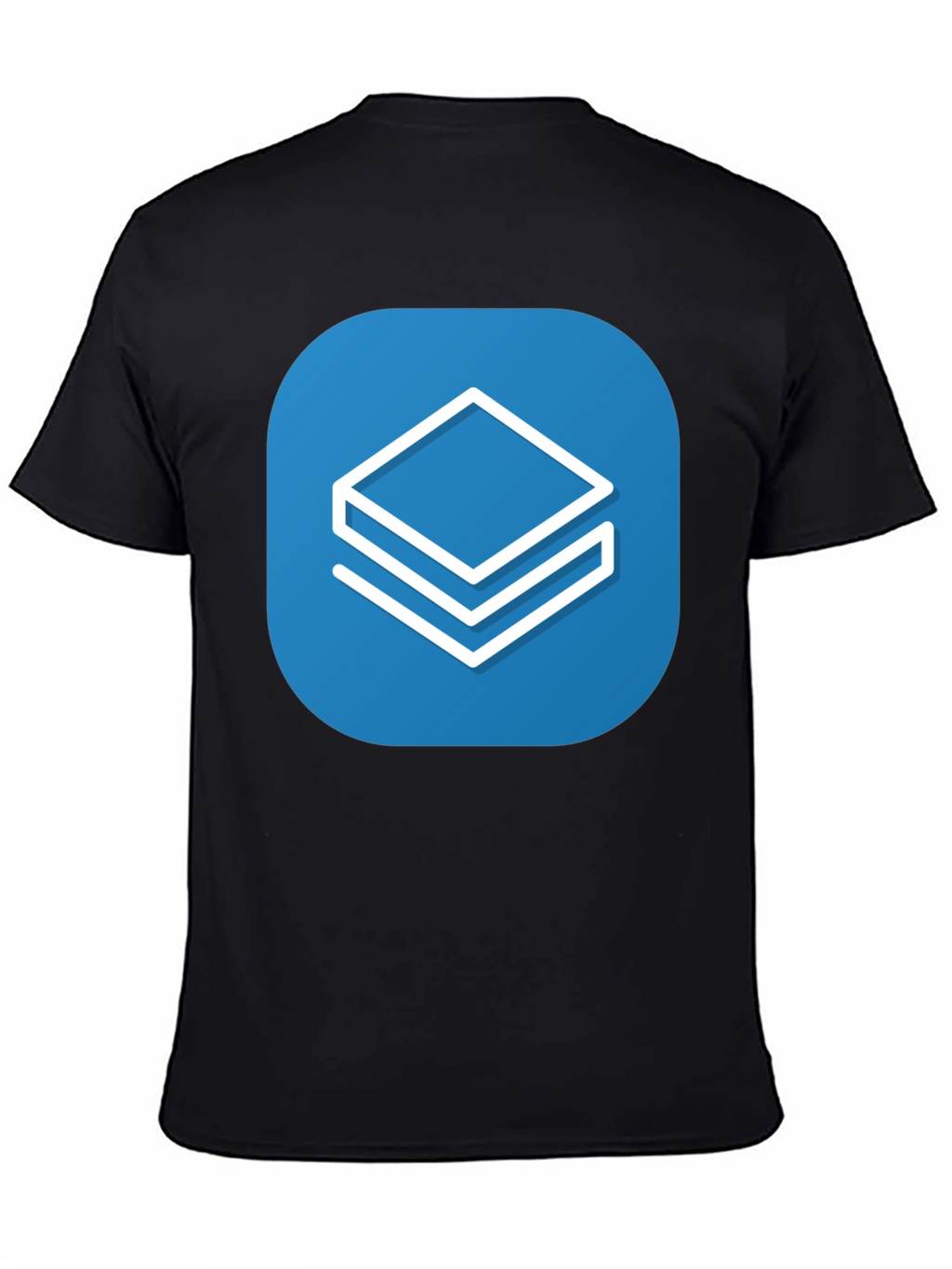 Abstract Stacked Squares Graphic T-Shirt - Casual Style