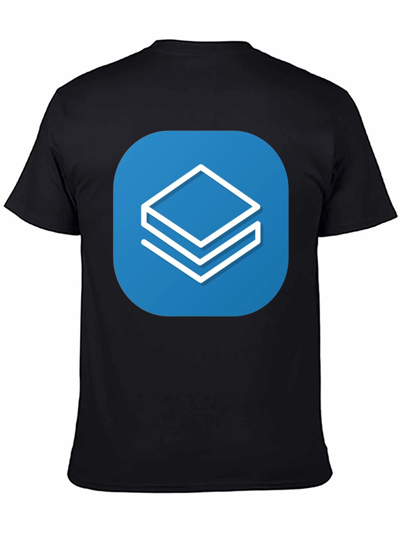 Abstract Stacked Squares Graphic T-Shirt - Casual Style