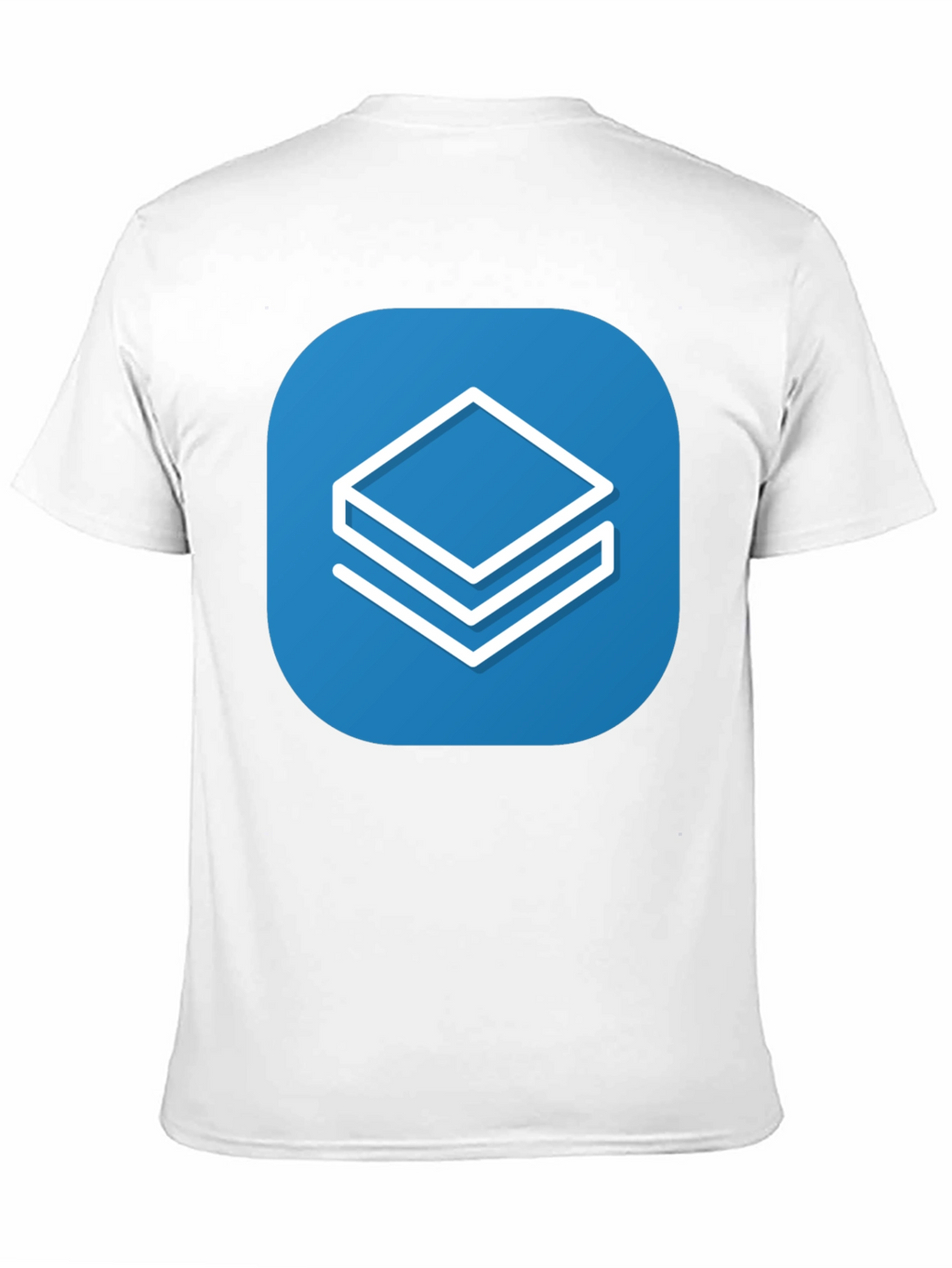 Abstract Stacked Squares Graphic T-Shirt - Casual Style