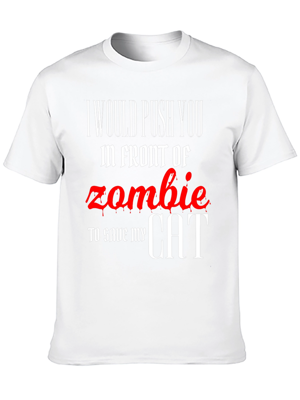 Zombie Cat Rescue Novelty T-Shirt