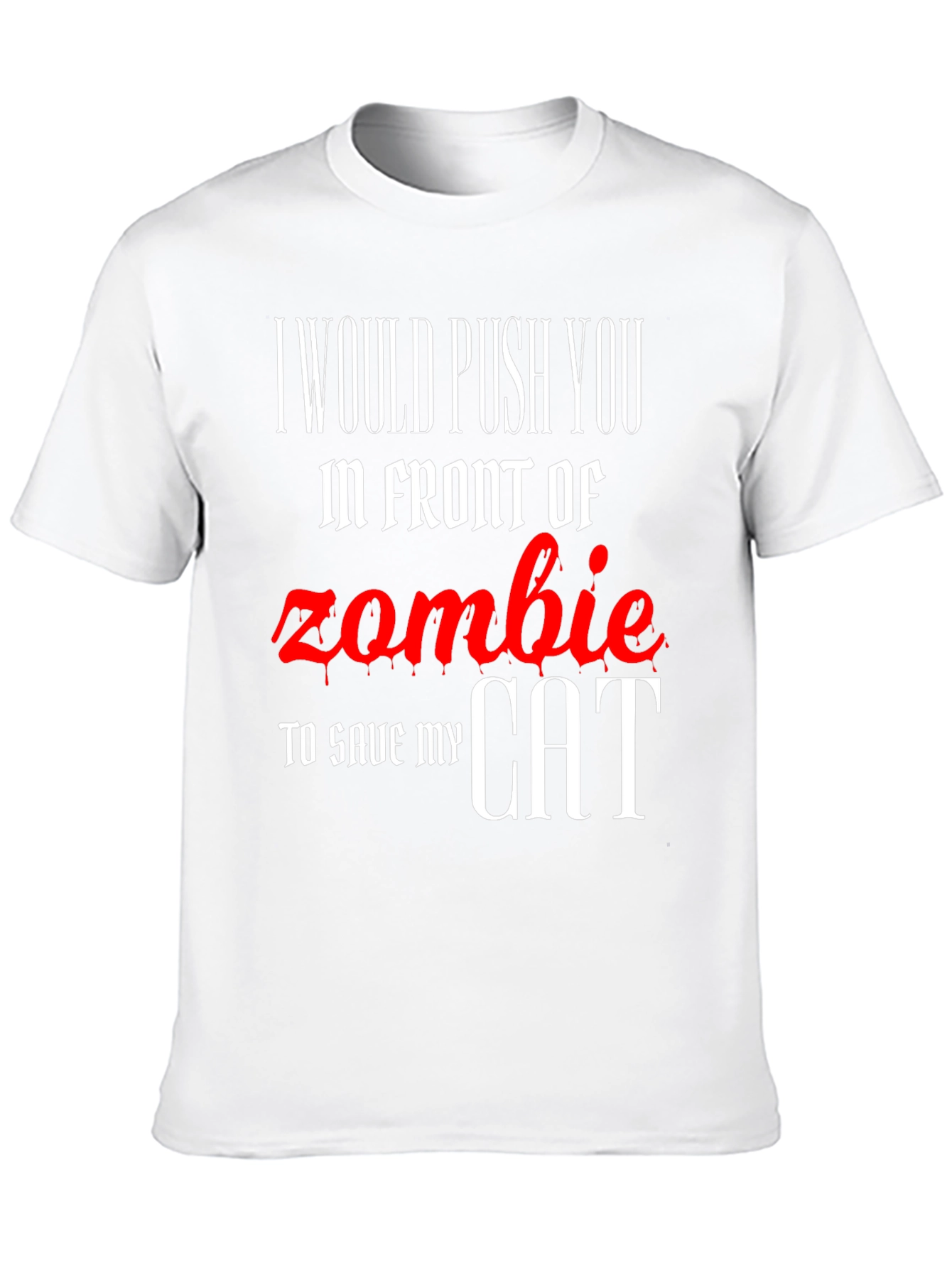 Zombie Cat Rescue Novelty T-Shirt