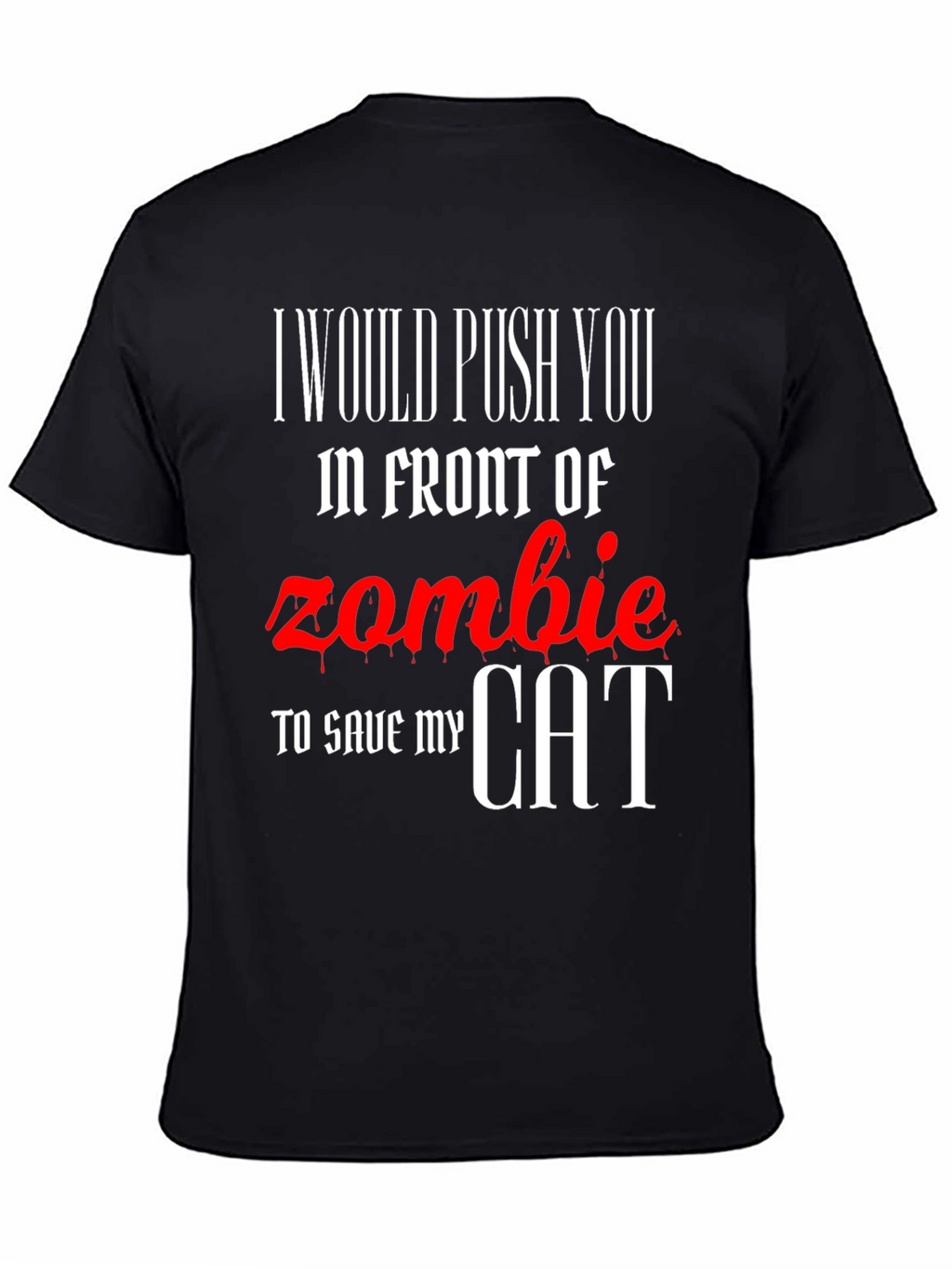 Zombie Cat Rescue Novelty T-Shirt