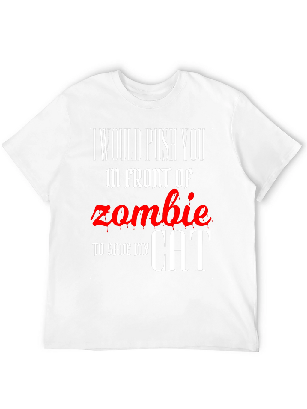 Zombie Cat Rescue Novelty T-Shirt