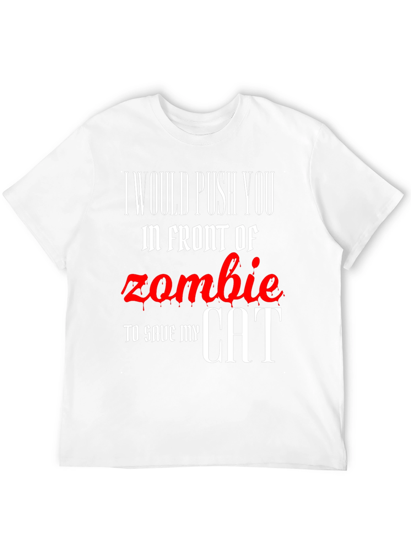 Zombie Cat Rescue Novelty T-Shirt