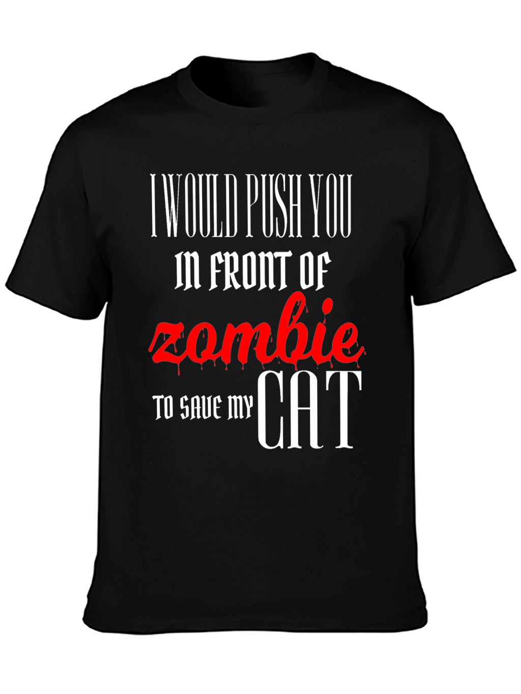 Zombie Cat Rescue Novelty T-Shirt