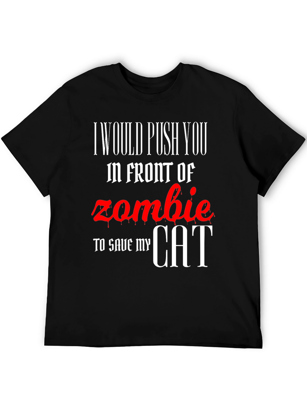 Zombie Cat Rescue Novelty T-Shirt