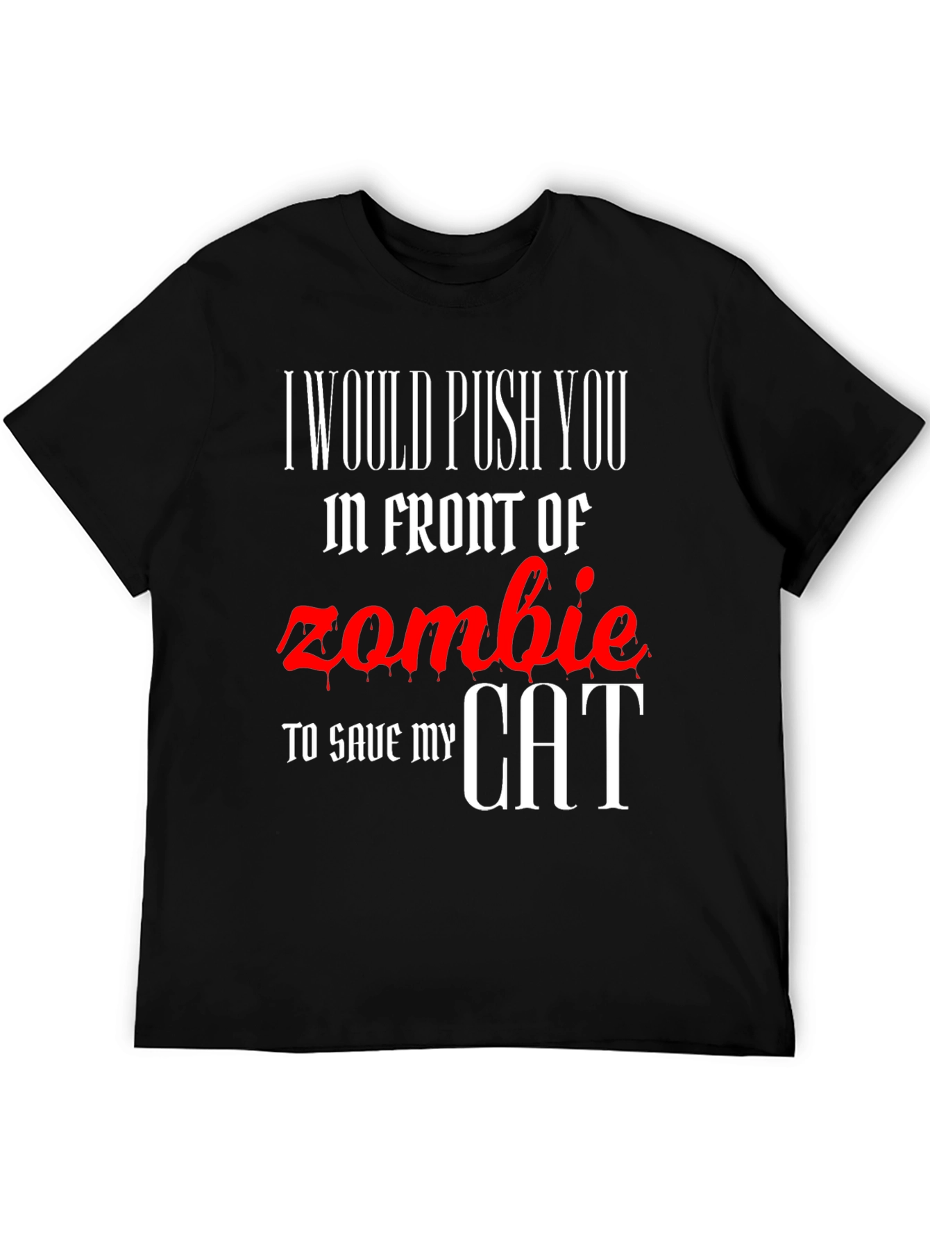 Zombie Cat Rescue Novelty T-Shirt