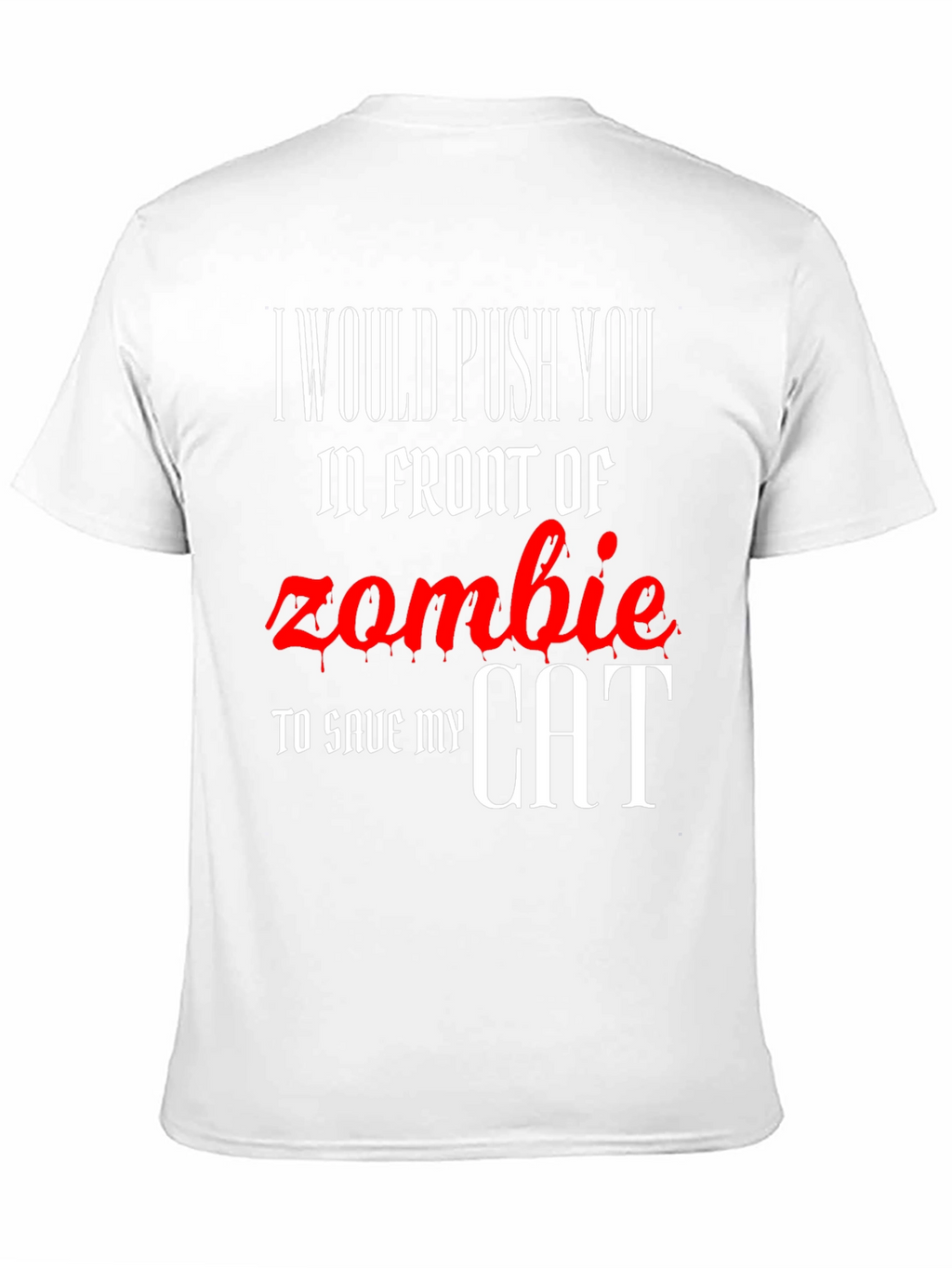 Zombie Cat Rescue Novelty T-Shirt