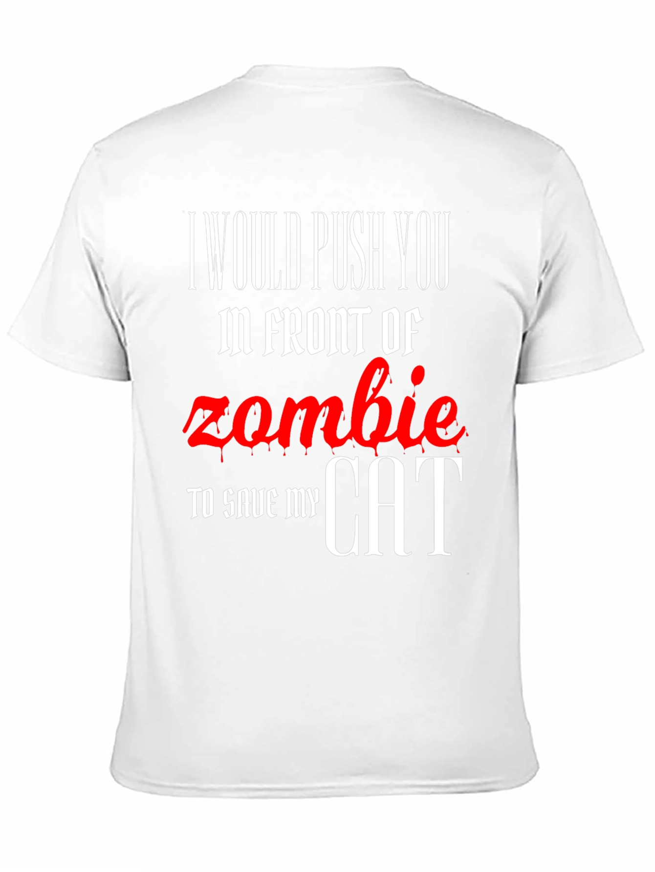Zombie Cat Rescue Novelty T-Shirt