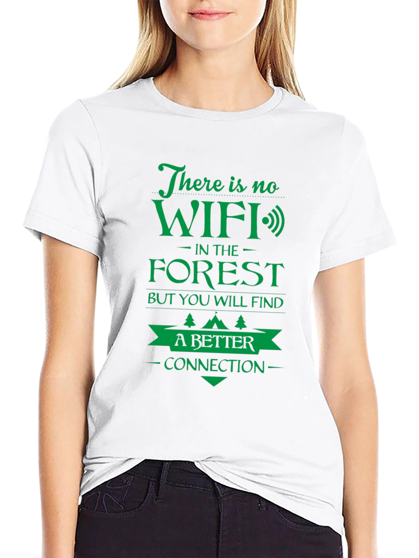 No WiFi in the Forest Graphic T-Shirt