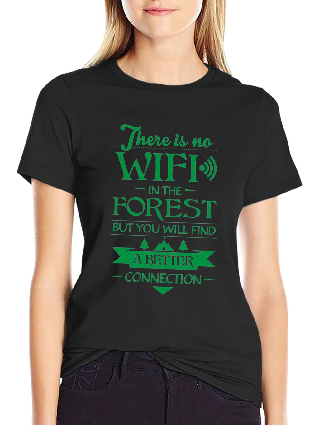 No WiFi in the Forest Graphic T-Shirt