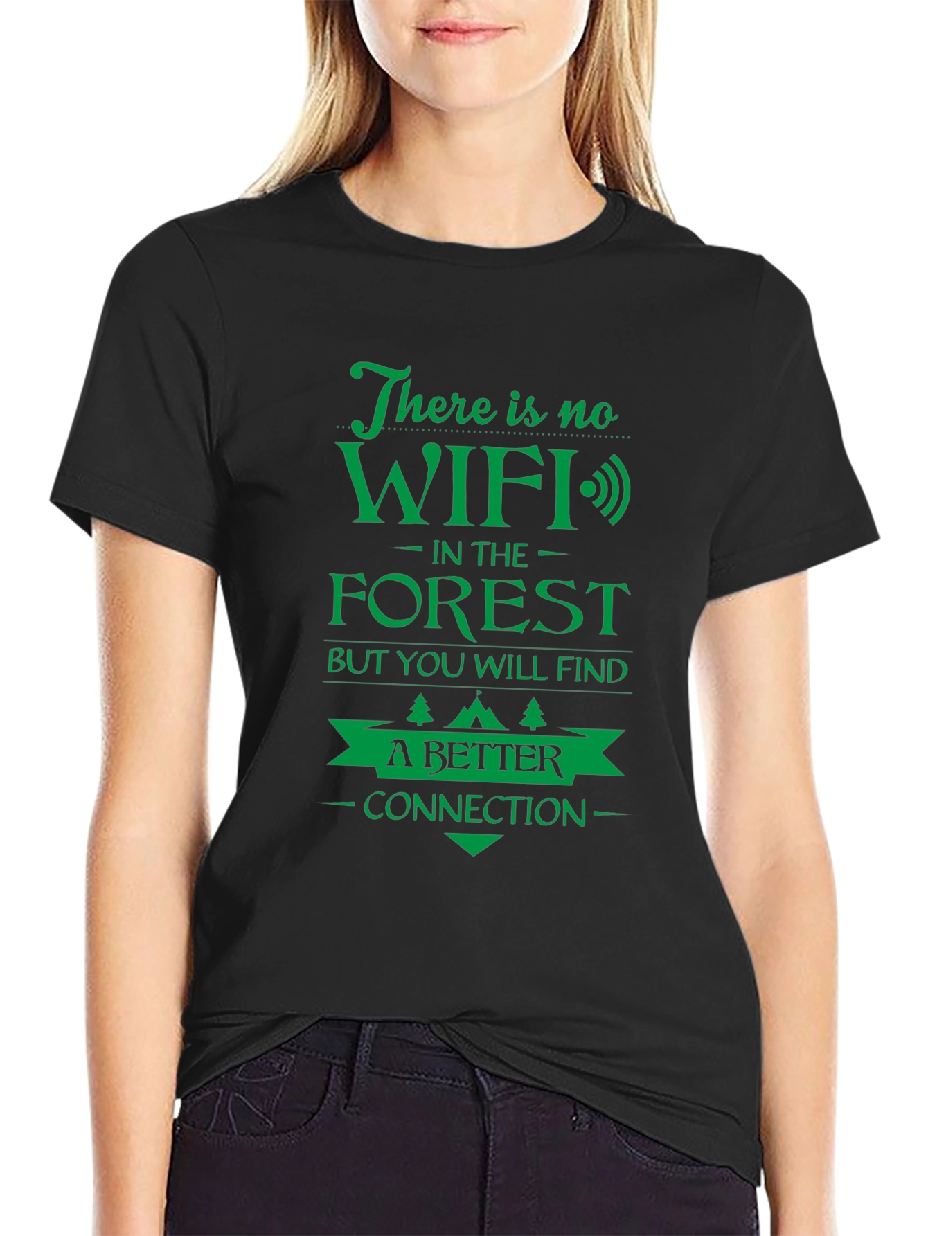 No WiFi in the Forest Graphic T-Shirt